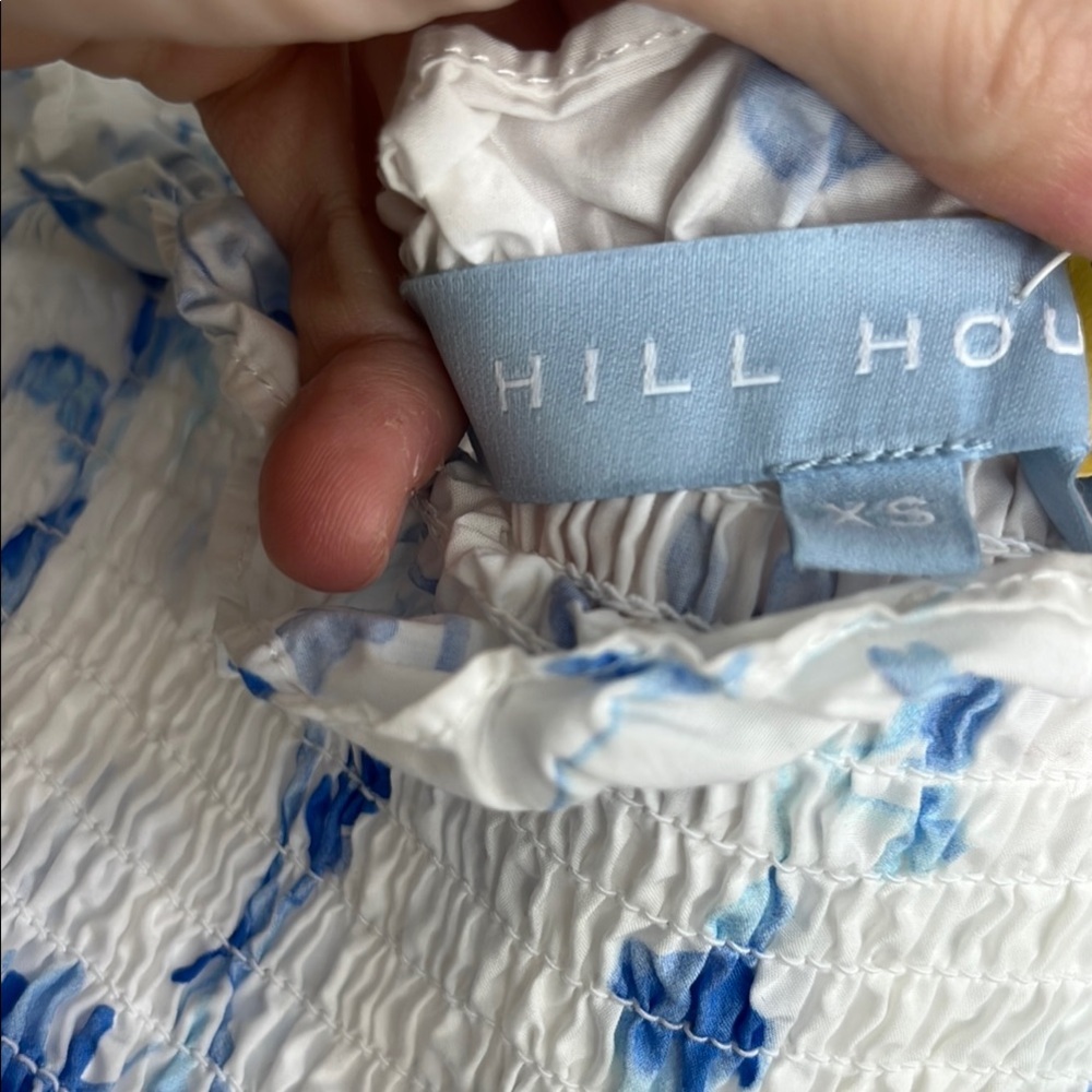 Hill House White and Blue FloralMaxi Dress - Picture 2 of 4